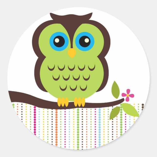 Cutesy Owl Stickers (Vorderseite)