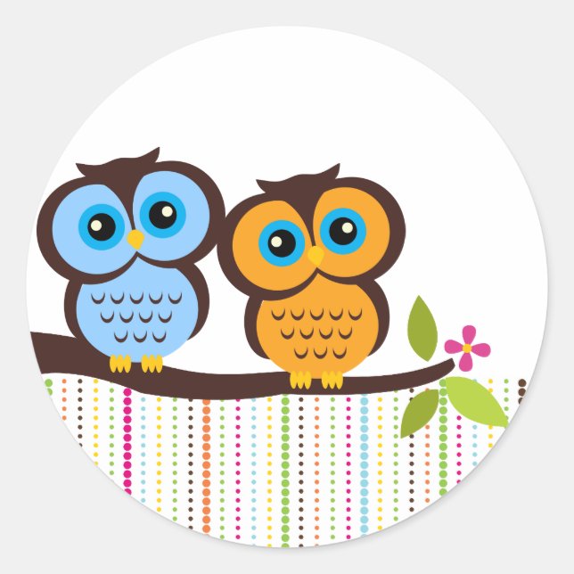 Cutesy Owl Stickers (Vorderseite)
