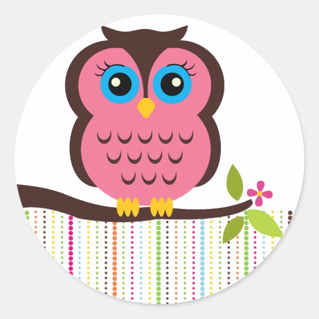 Cutesy Owl Stickers (Vorderseite)
