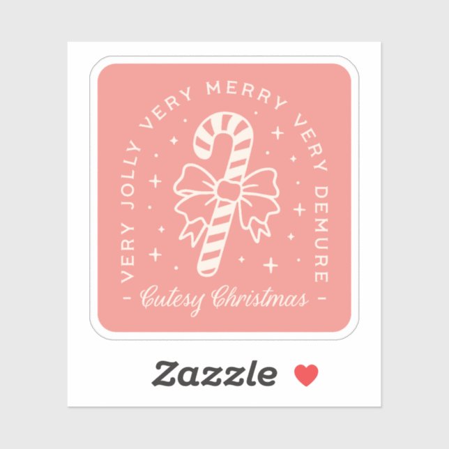 Cutesy Weihnachtscreme Aufkleber (Blatt)