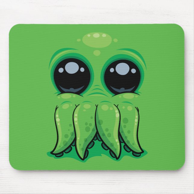 Cutethulhu Niedlich Cthulhu Face Mousepad (Vorne)