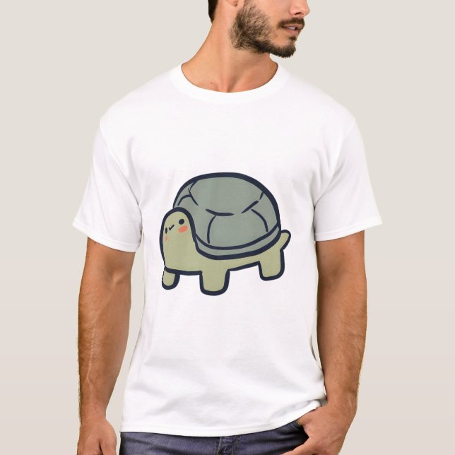 Cuteturtle � Süße Tier Art T-Shirt (Vorderseite)