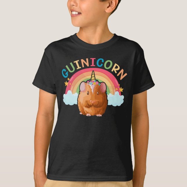 CuteUnicorn Guinea Pig Girl T-Shirt (Vorderseite)