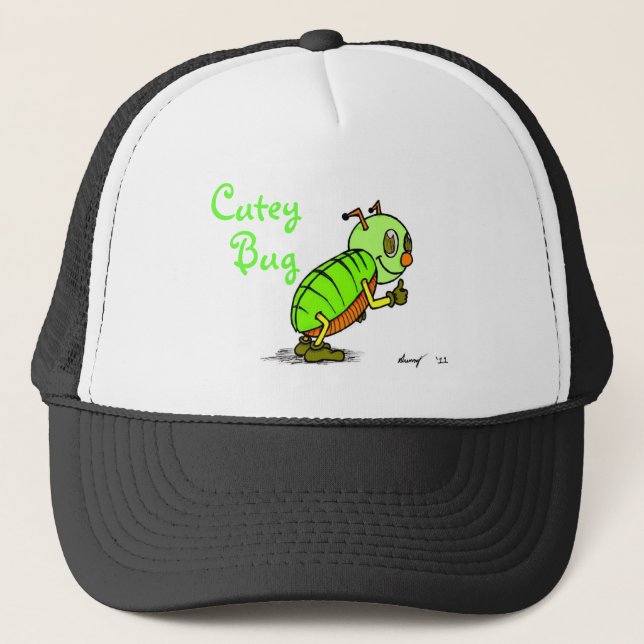 Cutey Bug Hat Truckerkappe (Vorderseite)