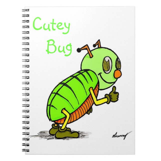 Cutey Bug Notebook Notizblock (Vorderseite)