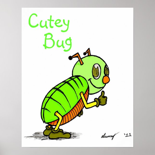 Cutey Bug Print Poster (Vorne)