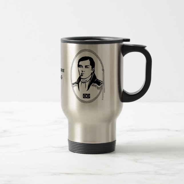 Cuthbert Grant Travel Mug Custom Metis Hero Gesche Reisebecher (Rechts)