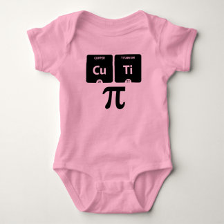 CuTi Pi - Baby Jersey Bodysuit (Pink) Strampler