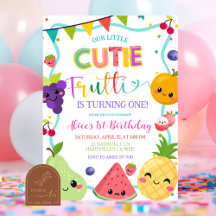 Cutie Frutti Geburtstagseinladung