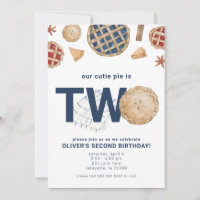 Cutie Pie Invitation de fête d'anniversaire 