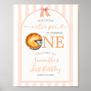 Cutie Pie Orange En vichy 1ère Affiche de bienvenu