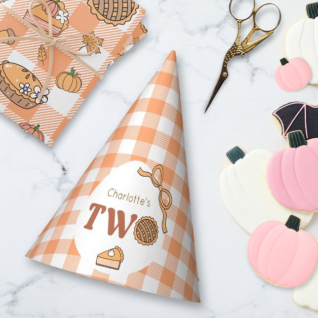 Cutie Pie Pumpkin Birthday Partyhütchen (Von Creator hochgeladen)