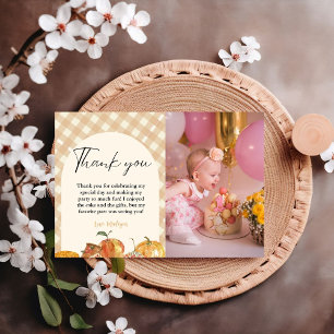 Cutie Pie Thanksgiving Carte de remerciements d'an