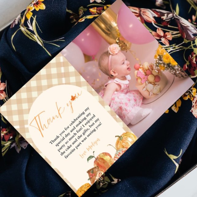 Cutie Pie Thanksgiving Carte de remerciements d'an (Créateur téléchargé)