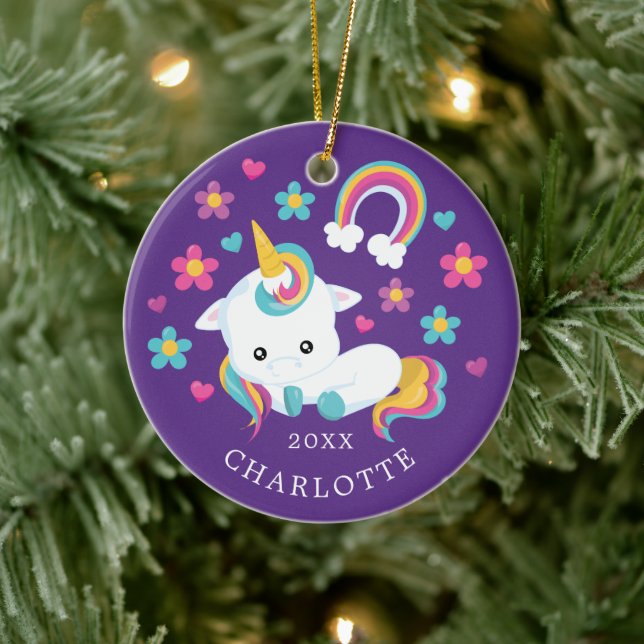 Cutie Unicorn ornement de Noël (Arbre)