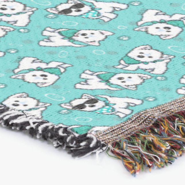 Cutieface Westies KiniArt Lancer la couverture (Coin)