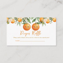 Cuties Orange Zwei kleine Zwillinge Windel-Raffle