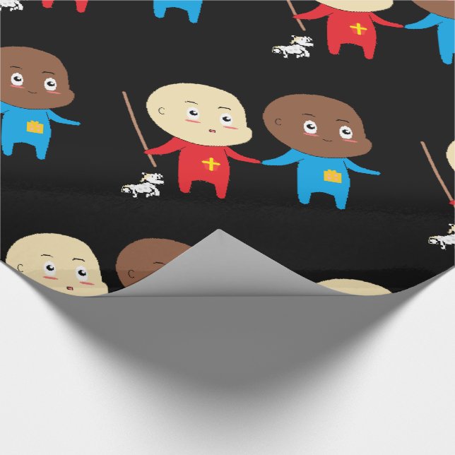 Cutiful Kids Art Baby St. Nicholas Sinterklaas Geschenkpapier (Ecke)
