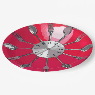 Cutlery O'clock 2. Pappteller