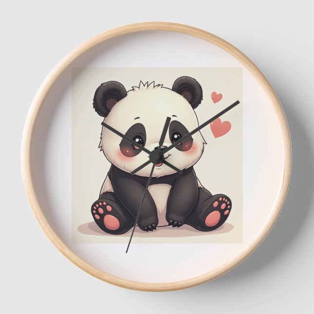 Cuton Panda Uhr (Vorderseite)