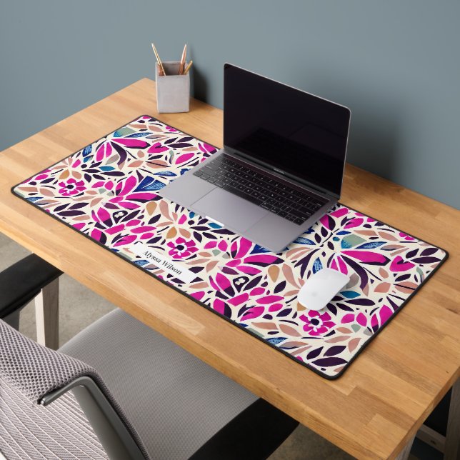 Cutout-Muster für Inspirierte Blumenformen Schreibtischunterlage (Büro 2)