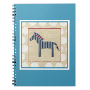Cutout Zebra auf Cream Background Notizblock