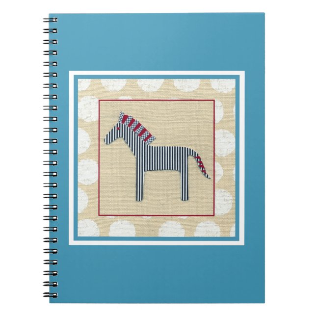 Cutout Zebra auf Cream Background Notizblock (Vorderseite)