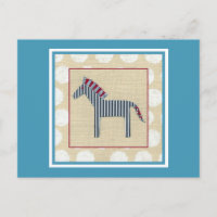 Cutout Zebra auf Cream Background