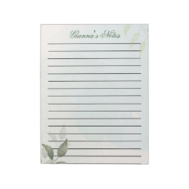Cutsum Name Botanisches Notizbuch Notizblock