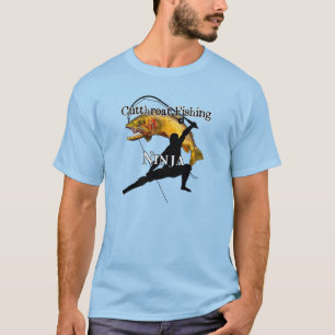 Cutthroat Forelle Angeln Ninja Leichtfischerei T-Shirt