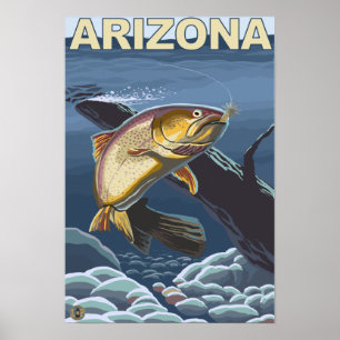 Cutthroat Forellen FischereiArizona Poster