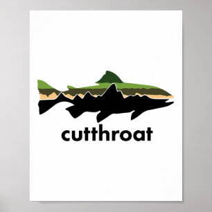 Cutthroat-Forellen für Angel-Junkies Poster