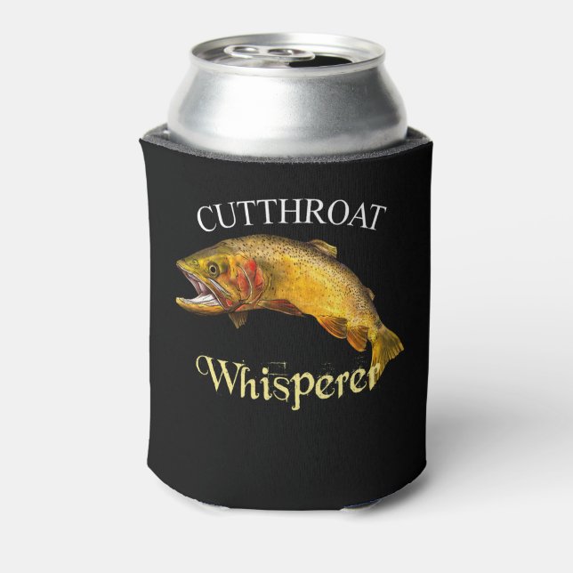 Cutthroat Trout Whisperer Dark Can Cooler Dosenkühler (Kanne Rückseite)