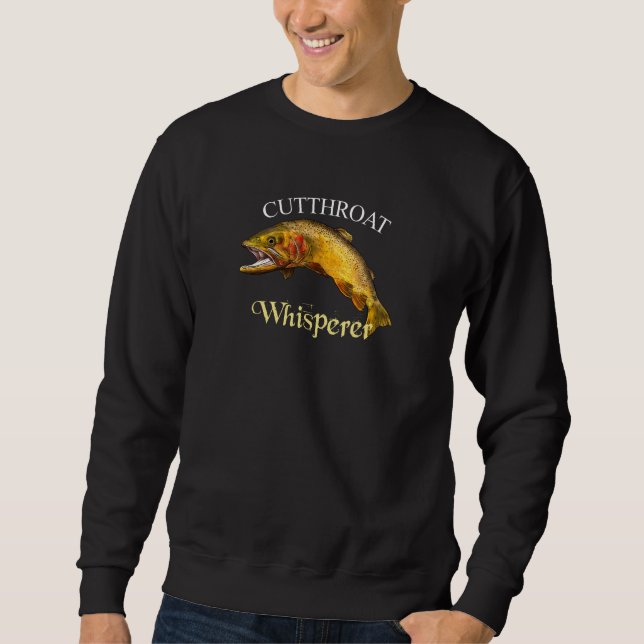 Cutthroat Trout Whisperer Dark Sweatshirt (Vorderseite)