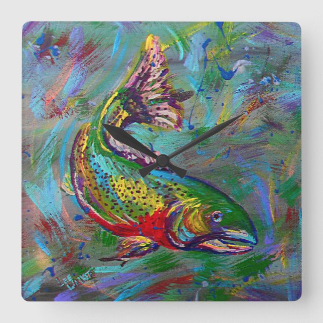 Cutthrop-Zeithalter Quadratische Wanduhr (Vorderseite)