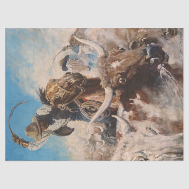 Cutting by Newell Convers Wyeth Seidenpapier (Vorderseite)