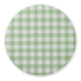 Cuty tartan grün und weiß karierte schottische Tex Keramikknauf