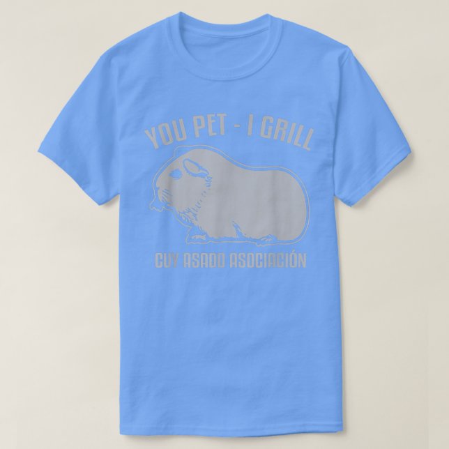 Cuy Asado Grillte Guinea Pig T-Shirt (Design vorne)
