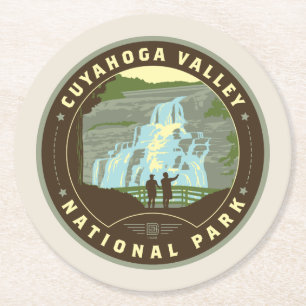 Cuyahoga-Nationalpark Runder Pappuntersetzer