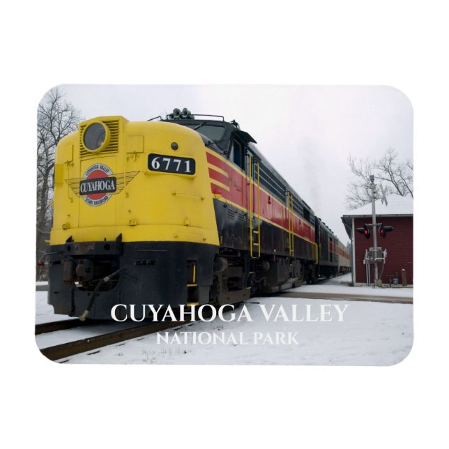 Cuyahoga Tal Landschaftlicher Eisenbahnzug auf der Magnet (Horizontal)