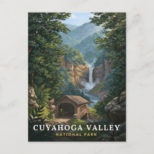 Cuyahoga Valley National Park Wasserfall Postkarte