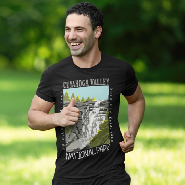 Cuyahoga Valley Nationalpark Ohio Distressed T-Shirt (Von Creator hochgeladen)