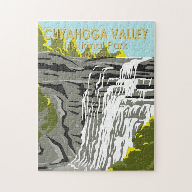Cuyahoga Valley Nationalpark Ohio Vintag (Vertikal)