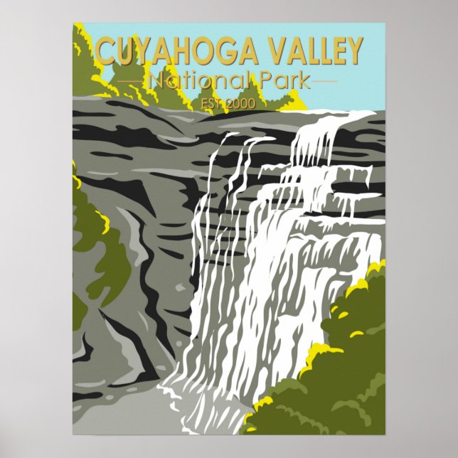 Cuyahoga Valley Nationalpark Ohio Vintag Poster (Vorne)