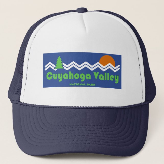 Cuyahoga Valley Nationalpark Retro Truckerkappe (Vorderseite)