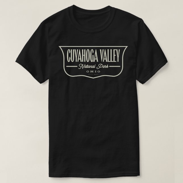 Cuyahoga Valley Nationalpark Schild Tan T-Shirt (Design vorne)