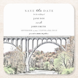 Cuyahoga Valley Paper Untersetzer Save the Date