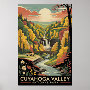 Cuyahoga Valley   Vintage Ohio Poster
