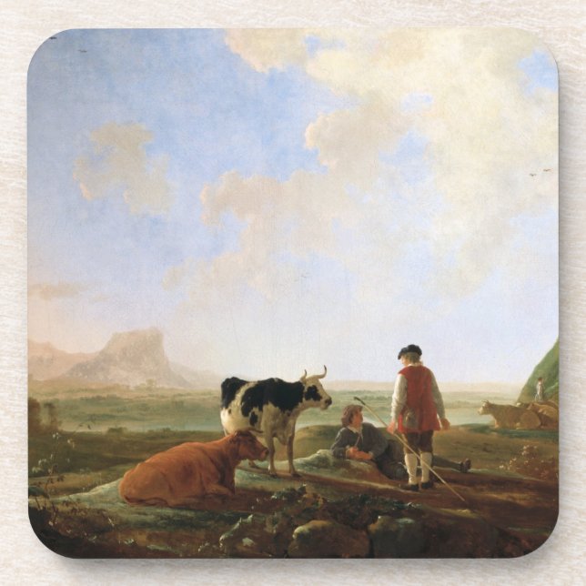 Cuyp's Herdsmen-Untersetzer Getränkeuntersetzer (Vorderseite)