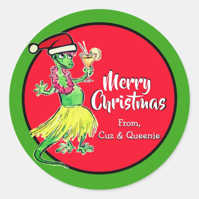 Cuz & Queenie Sticker Weihnachtsmarken (Vorderseite)